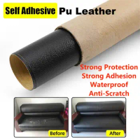 50cmx138cm Self Adhesive Leather Repair Patch For Sofa Seat Mend PU Leather DIY Sticker Refurbishing Sturdy Fabric