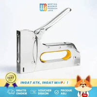 Deli Staples Tembak Jilid Metal Heavy Duty + 800 Pcs Staples ET35111