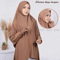 Hijab Khimar Syari Dagu Lengan Viena Jersey / Khimar Lengan Syari / Khimar Malaysia Dagu Jersery Sem
