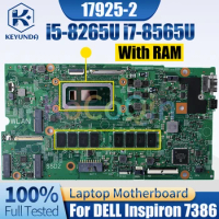 For Dell Inspiron 7386 Notebook Mainboard 17925-2 i5-8265U i7-8565U With RAM Laptop Motherboard Test