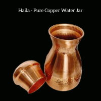 Haila - Pure Copper Hammered Matka Bedroom Jar - Bekas Air/ Jag Tembaga