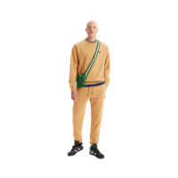 【LEVIS 官方旗艦】Gold Tab金標系列 男 重磅縮口棉褲/刺繡Logo/405GSM厚棉 大地黃 熱賣單品 A3782-0013
