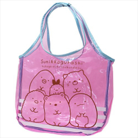 日貨 角落生物 肩背包 粉色 透明包包 包包 外出包 流行 兒童 角落小夥伴 san-x 正版 授權 J00015424