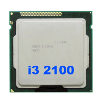 Pemproses CPU, Untuk Teras I3 2100, LGA1155, Teras Dwi 3MB, Papan Induk Perlombongan USB B75, Sesuai