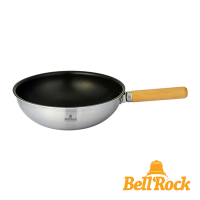 韓國Bell Rock 複合金不鏽鋼不沾炒鍋24cm(附收納袋) 韓國製手把可拆露營炒鍋 不沾鍋 不鏽鋼炒鍋
