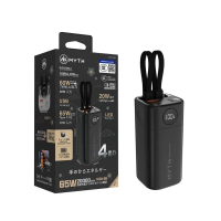 MYTH K09-65 3C QR 65W PD LED 內建 USB-C/IP 20000mAh 行動電源 黑色 (V000) 