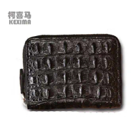 liukani men crocodile wallet Brief crocodile bag zipper multi-function A driver's license Card package