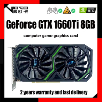 VIOCO Graphics Card GTX1660ti 6GB GDDR6 192bit Game GPU NVIDIA GeForce GTX 1660 Ti 6G Desktop Computer For Gaming