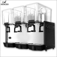 XEOLEO Cold Drink Dispenser 3*15L Juice Dispenser Automatic Beverage Machine Cold Drink Machine For Cold Coffee/Juice/Milk