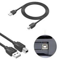 1.5M/2M/3M/5M USB2.0 USB TO HOST MIDI square port connector data cable For Yamaha Casio electronic piano electronic drum