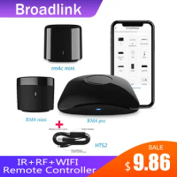 BroadLink RM4 Pro/MINI+ HTS2 Version with Temp and Humidity Sensor Wireless Universal Remote Hub Smart Home Solution