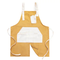 Barista Apron Japan-style Breathable Anti-fouling Home Neatening Kitchen Catering Barber Milk Tea Shop Nail Salon Work Clothes