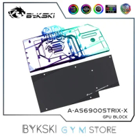 Bykski Graphics Card Block For ASUS ROG-STRIX-LC-RX6900XT-O16G-GAMING Heat Sink,GPU Watercooler A-AS6900STRIX-X