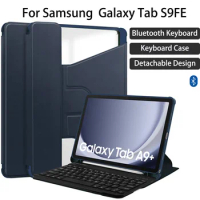 lightweight Keyboard leathr Case For Samsung Galaxy Tab S6 lite 10.4 inch Bluetooth Wireless Keyboard Mouse Stand Magnetic Funda