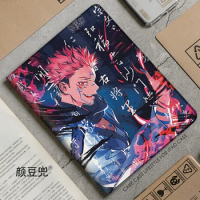 Jujutsu Kaisen Anime Ryomen Sukuna For Samsung Galaxy Tab A7 Lite 8.7 2021 Case S9 Plus Tri-fold stand Cover Galaxy Tab S6 Lite