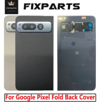 New Glass For Google Pixel Fold Battery Cover Rear Door Housing Case Replacement G9FPL For Google Fold Back Cover