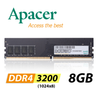 Apacer 8GB DDR4 3200 1024x8 桌上型記憶體
