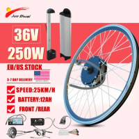 Electric Bike Conversion Kit, 36V 250W 26" Front/Rear Wheel w/Tire Ebike Conversion Kit, Electric Bicycle Hub Motor Kit