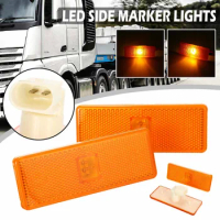 Pair 24V LED Amber Side Marker Lamp Signal Lamp Warning Indicator Light Truck light for Mercedes for Actros for Atego for Axor