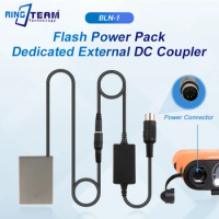 Godox Flash Lamp Power Box Interface Cable + BLN-1 DC Coupler BLN1 BLN 1 Dummy Battery for Olympus E-P5 E-M1 PEN-F E-M5 EM5||