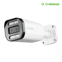 G.Craftsman 4MP*2 POE IP Camera Dual Lens Bullet Outdoor Waterproof CCTV Cam Video Surveillance Security Hikvision Compatible