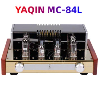 New YAQIN MC-84L 6P14 12AX7 Valve Tube Amplifier Class AB HiFi Headphone Output 110~240V EL84 Push-Pull Tube
