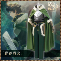 Anime The rising of the shield hero Naofumi Iwatani cos clothes cosplay green customize costumes male full set