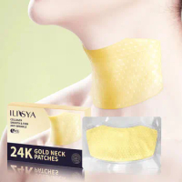Ilisya-24K Gold Neck Patches diprotein Collagen Smooth Moisturizing Light Fine Line Anti-aging Moisturizing Skin Care Products