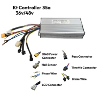 Electric Bicycle 48V 1000W/1500W KT-35A Brushless Controller For Electric Scooters Ebike Accessories Parts