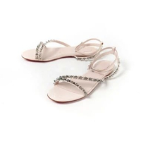 Sandal CHRISTIAN LOUBOUTIN MAFALDINA SPIKE FL LECHE WHITE LACE SANDAL 100% ORIGINAL 38