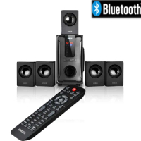 5.1 Channel Home Theater Speaker System,Bluetooth-compatible\USB\SD\FM Radio Remote Control Touch Panel,Dolby Surround Sound