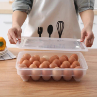Large Capacity 10/20/30 Grids Plastic Fridge Egg Holder Freezer Tray Box Storage Container Case Kitchen Egg Organizer