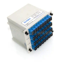sunsea brand Fiber Optical Splitter Divider 1x32 Box Cassette Card Inserting PLC Splitter 32 Ports Branching Device