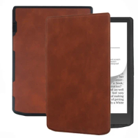 Case for PocketBook 743 Pocketbook Inkpad 4 EReader (2023 Release) - 7.8 Inch Premium Faux Leather Bookcover Shockproof Cover
