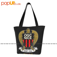 Ogc Nice Les Aiglons France Ligue Football Soccer Ladies Handbags Portable Shopping Bag Crossbody Ba