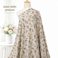 Kain katun dobby  premium  motif bunga halus dan lembut cocok untuk semua pakaian