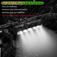 Lampu Depan Sepeda Waterproof Rechargeable 8000mAh 2600 Lumens