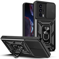 Shockproof Armor Case For Xiaomi Mi Poco F5 Pro 5G Car Holder Phone Cover For Mi Poco F5 5G Camera Lens Protection Fundas
