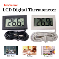 LCD Embedded Digital Thermometer,NTC Sensor, Fish tank，refrigerator