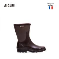 【AIGLE】男 造型短筒膠靴 RBOOT BOTTILLON(AG-F8558A167 深褐色)