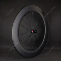 FIERCE Carbon Wheelset Disc Brake Black 80mm Depth Disc Brake NOVATEC 411/412SB Carbon Wheels Carbon Triathlon