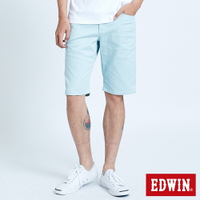 特降品↘EDWIN 503 EDGE LINE 五袋式基本色短褲-男款 淺綠色 #503生日慶