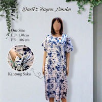 SALESLEEPWEAR - Daster jumbo bahan rayon LD 130 Busui friendly model payung Saku