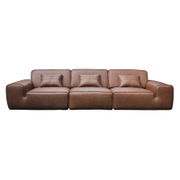 Sofa băng Nolan - Sofa da thật cao cấp, mềm êm
