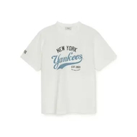 eM LB Varsity Vintage Graphic Over Fit T Shirts - NY Ivory NY Ivory XL