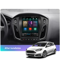 รถวิทยุ Android 11สำหรับ Ford Focus 3 Mk 3 2011-2019เครื่องเล่นวิดีโอมัลติมีเดีย Tesla สไตล์ IPS หน้าจอ5GHz WIFI RDS 8GB + 128GB