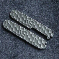 1Pair DIY Titanium Meteorite Pattern Patch for 91mm Victorinox Swiss Army Knife