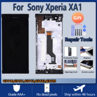 For Sony Xperia XA1 G3116 G3121 G3112 G3123 G3125 LCD screen assembly with front case touch glass,With repair parts LCD Display