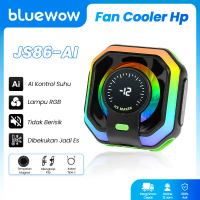 BlueWow AI JS86 Fan Cooler HP Gaming Magnetic RGB Dengan Klip Penjepit Dan Heatsink Magnetic Untuk A
