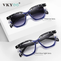 VKYEE Fashion New Style Personalized Design Blue Light Protection Glasses Customizable Photochromic Glasses S26111